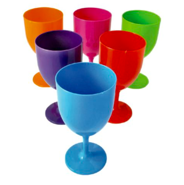 PLASTIC WINE GLASSES